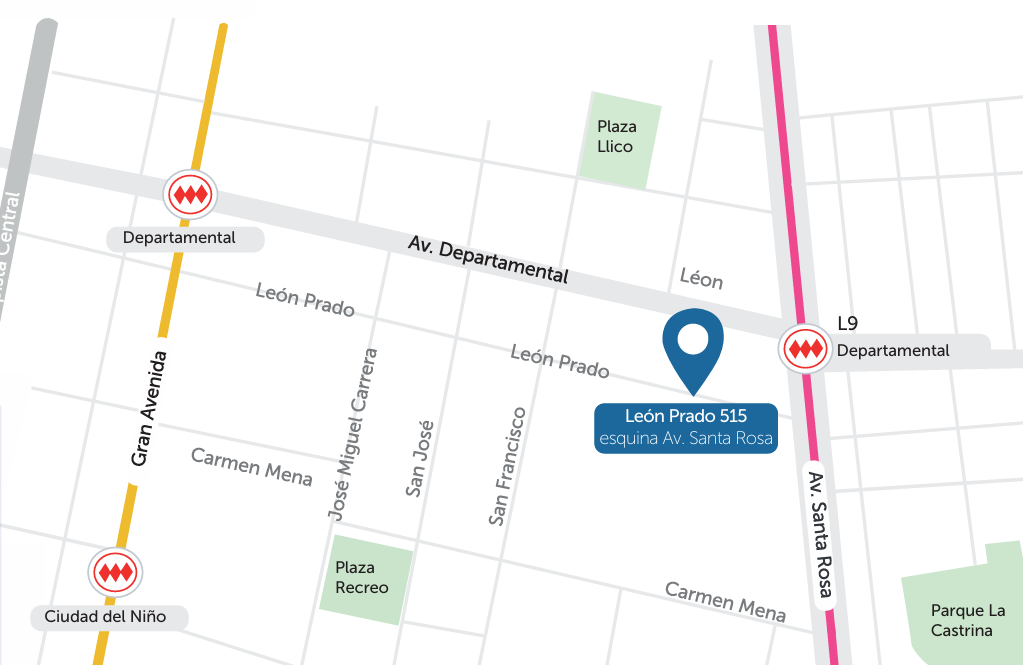Mapa de ubicación Boulevard Santa Rosa - León Prado 515 - Click para abrir en Google Maps